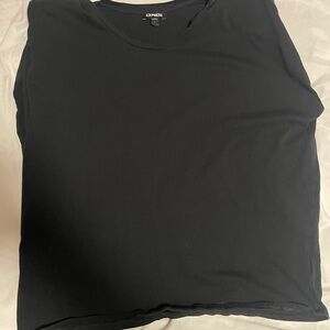 Express Jet Black Crew Neck Tee